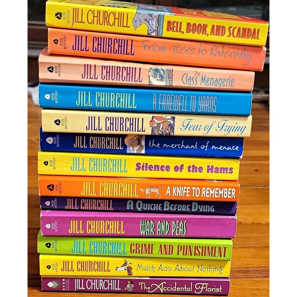 Jill Churchill A Jane Jeffry Mystery Paperback Lot of 13 Books - Mystery Fiction